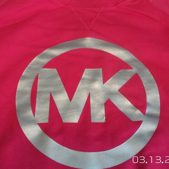 Women's MICHAEL KORS Pink Sweatshirt Size Small Like NEW - Picture 3 of 8